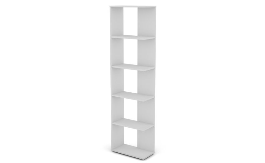 Cindy libreria in pannello bianco-5 ripiani-Bianco-Pannello-185 cmx50 cm Cindy libreria in pannello bianco-5 ripiani-Bianco-Pannello-185 cmx50 cm