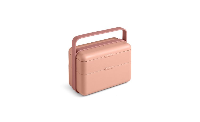 Bauletto lunchbox 2 porzioni color flamingo--Rosa-Polipropilene