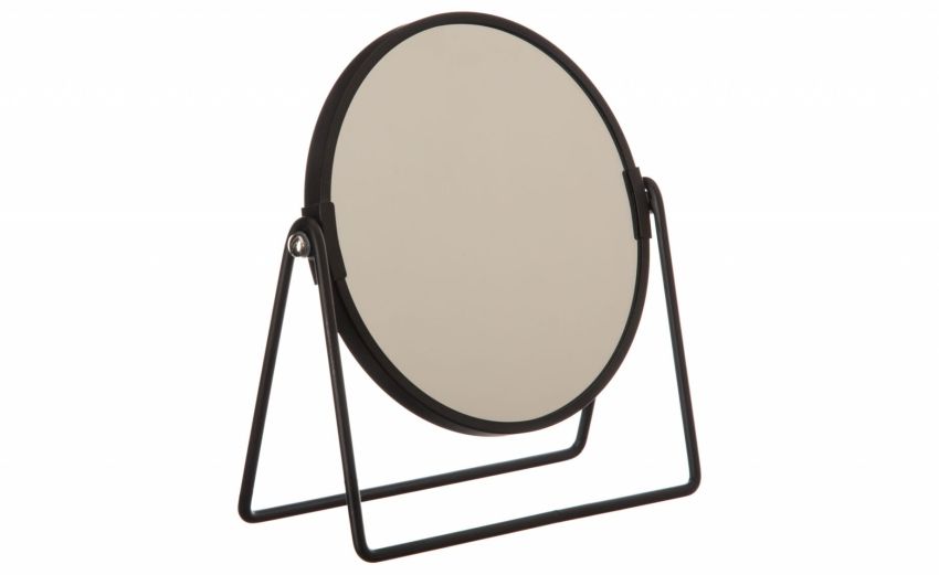 Specchio d'appoggio in metallo nero h20 Specchio d'appoggio in metallo nero h20