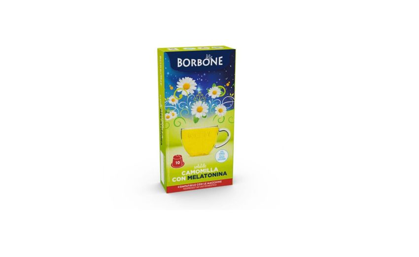 Borbone Box 10 Capsule di bevanda solubile Camomilla e Melatonina-compatibili con macchine a marchio Nespresso Borbone Box 10 Capsule di bevanda solubile Camomilla e Melatonina-compatibili con macchine a marchio Nespresso