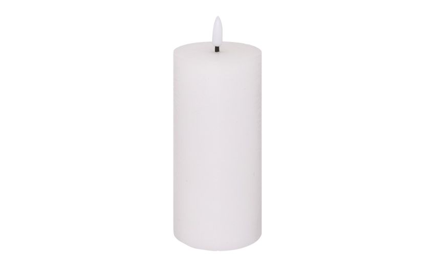 Candela in cera con fiamma led bianca h17