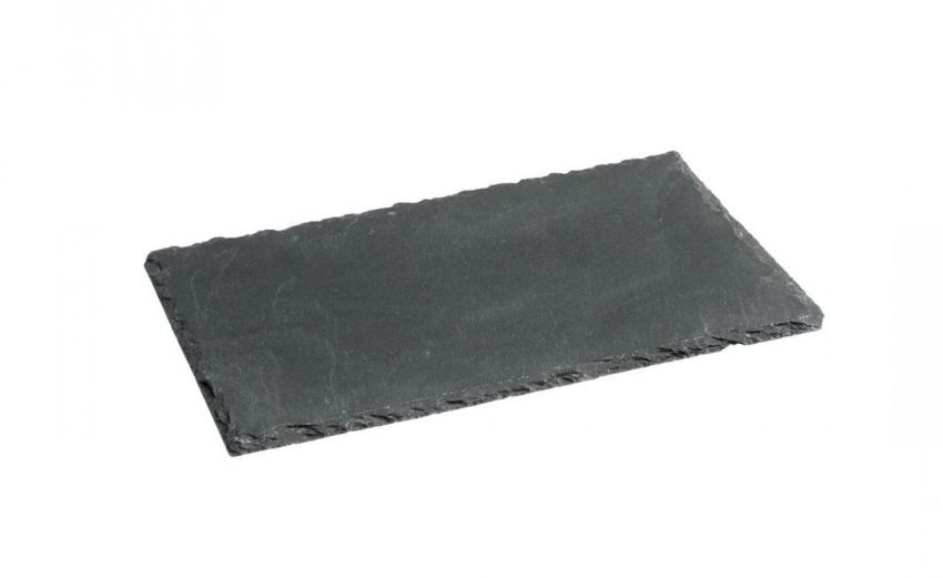 Tagliere in ardesia grigio scuro 14x22 cm- -Grigio scuro-Ardesia-14 cmx22 cm