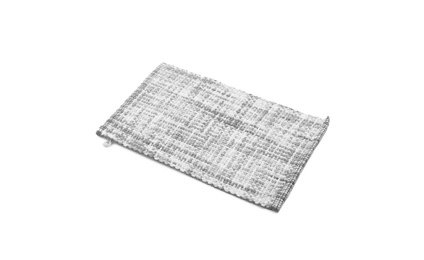 Plot tappeto bagno grigio 60x120 cm---50% Cotone;40% Poliestere-120 cmx60 cm