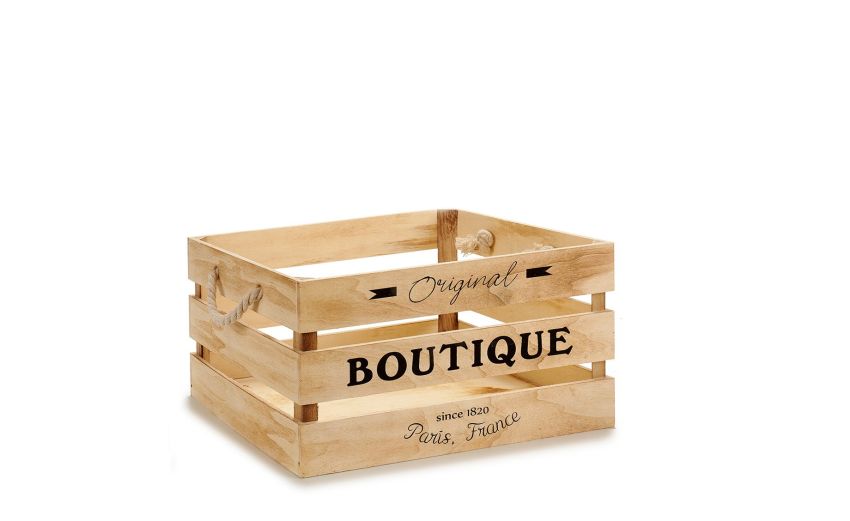 Cassetta boutique in legno 30x20 cm--Legno-Legno-16 cmx30 cm