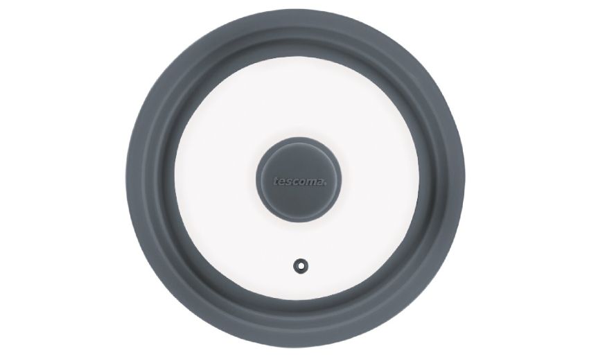 Coperchio in vetro e silicone Ø24/26/28 cm- -Trasparente-Vetro