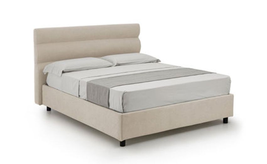Baleari letto matrimoniale comfort beige -In tessuto Baleari letto matrimoniale comfort beige -In tessuto