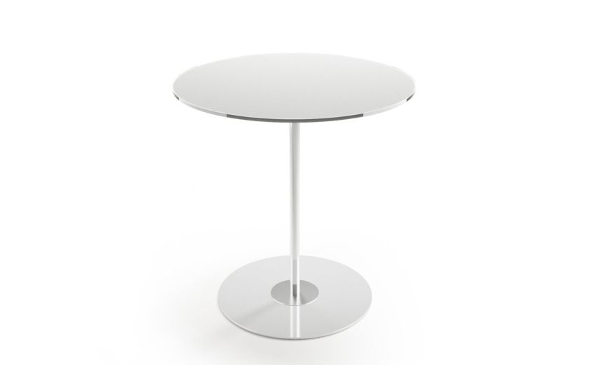 Glass tavolino Dallia rotondo bianco h48 cm--Bianco-Vetro Glass tavolino Dallia rotondo bianco h48 cm--Bianco-Vetro
