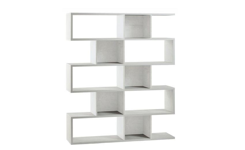 Book libreria a parete ossido bianco h180 cm--Bianco-Pannello melaminico-180 cmx150 cm Book libreria a parete ossido bianco h180 cm--Bianco-Pannello melaminico-180 cmx150 cm