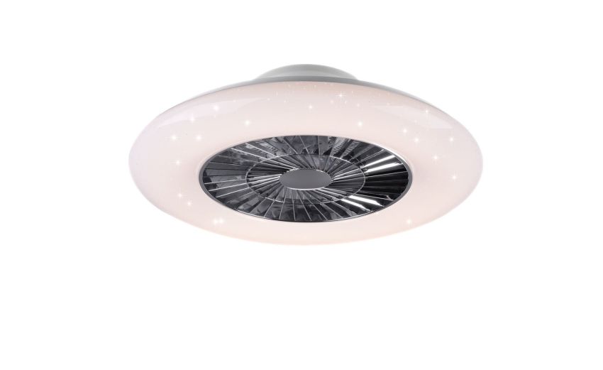 Visby plafoniera ventilatore LED dimmerabile Ø60 cm-Ventilatore e Plafoniera Ø60 cm-Bianco-Plastica Visby plafoniera ventilatore LED dimmerabile Ø60 cm-Ventilatore e Plafoniera Ø60 cm-Bianco-Plastica