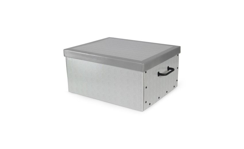 Boston scatola in cartone spighe 50x25 cm --Grigio-Cartone-25 cmx50 cm Boston scatola in cartone spighe 50x25 cm --Grigio-Cartone-25 cmx50 cm