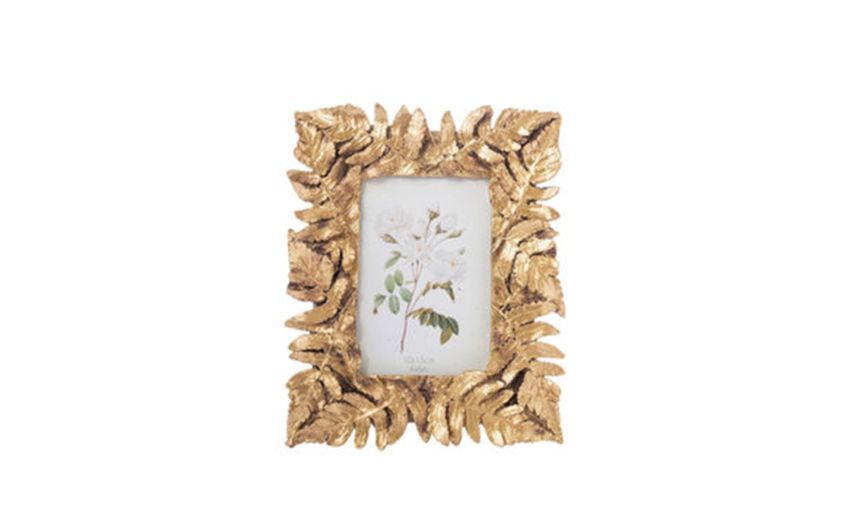 Hoja cornice in resina dorata 10x15 cm- -Oro-Poliresina-15 cmx10 cm