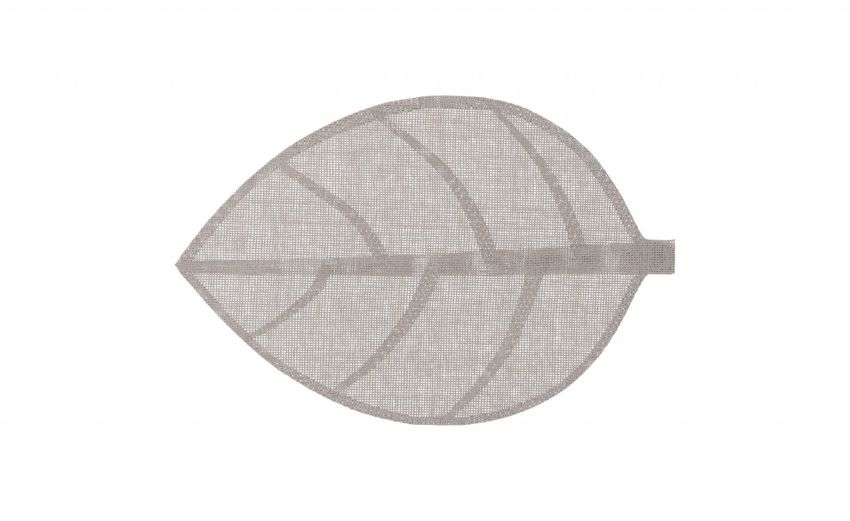 Leaf tovaglietta grigio chiaro 50x33 cm- -Grigio-Fibra di carta-33 cmx50 cm