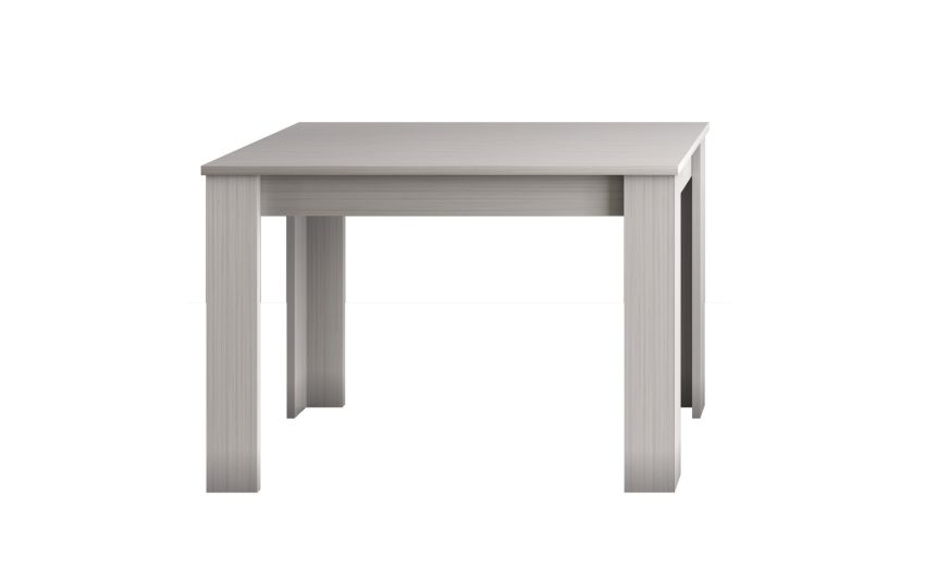 Gilda tavolo allungabile fino a 150 cm frassino ghiaccio-Con piano in pannello melaminico-Legno bianco-Nobilitato-70 cmx110 cm