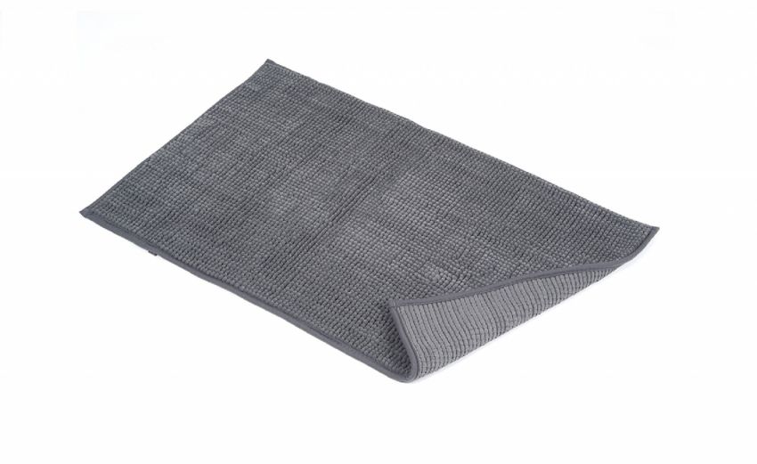 Poppy tappeto bagno grigio scuro 50x80 cm- --Poliestere-80 cmx50 cm Poppy tappeto bagno grigio scuro 50x80 cm- --Poliestere-80 cmx50 cm