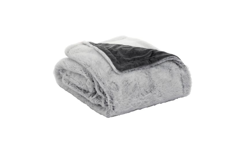 Marsala coperta grigia 150x200 cm--Grigio-100% Poliestere-Singolo Marsala coperta grigia 150x200 cm--Grigio-100% Poliestere-Singolo
