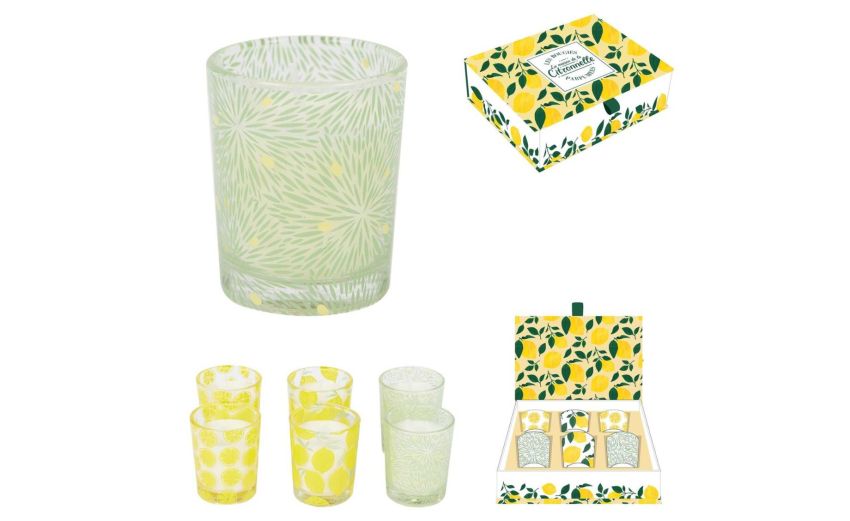 Box set 6 pezzi candele alla citronella--Multicolore-Cera Box set 6 pezzi candele alla citronella--Multicolore-Cera