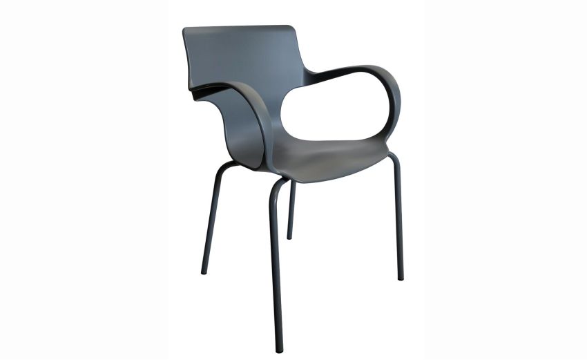Naomi sedia in polipropilene grigio-impilabile-Grigio-Polipropilene-88 cmx45 cm Naomi sedia in polipropilene grigio-impilabile-Grigio-Polipropilene-88 cmx45 cm