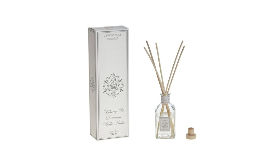 Ylang e Davana diffusore d'essenza- -Trasparente-Vetro-12 cmx5 cm Ylang e Davana diffusore d'essenza- -Trasparente-Vetro-12 cmx5 cm