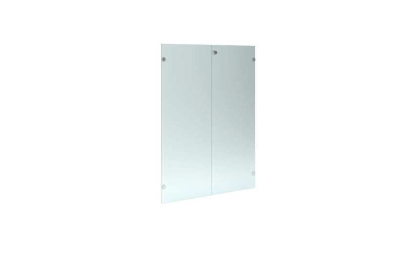 Pixel Set 2 ante vetro-maniglia betulla - L90 x H125 cm-Legno bianco-Pannello-125 cmx90 cm Pixel Set 2 ante vetro-maniglia betulla - L90 x H125 cm-Legno bianco-Pannello-125 cmx90 cm