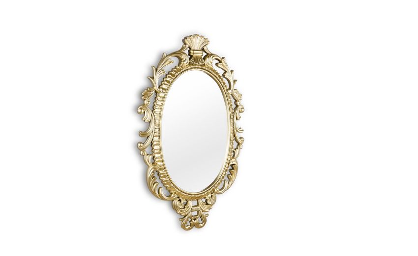 Sissi specchio oro decorato h73 cm--Oro-Plastica-73 cmx45 cm Sissi specchio oro decorato h73 cm--Oro-Plastica-73 cmx45 cm