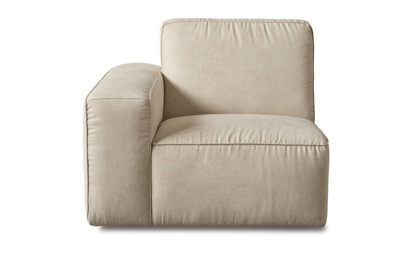 Ivrea elemento Dallia con bracciolo sinistro in tessuto beige--Beige-100% Poliestere-83 cmx106 cm Ivrea elemento Dallia con bracciolo sinistro in tessuto beige--Beige-100% Poliestere-83 cmx106 cm