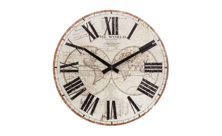 Moody orologio vintage in mdf Ø28 cm- --Mdf