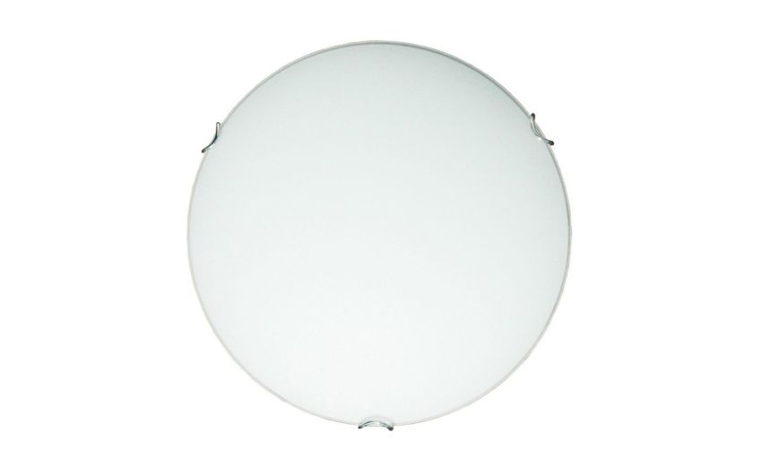 Ariel plafoniera 1 luce in vetro bianco Ø30 cm- -Bianco-Vetro Ariel plafoniera 1 luce in vetro bianco Ø30 cm- -Bianco-Vetro