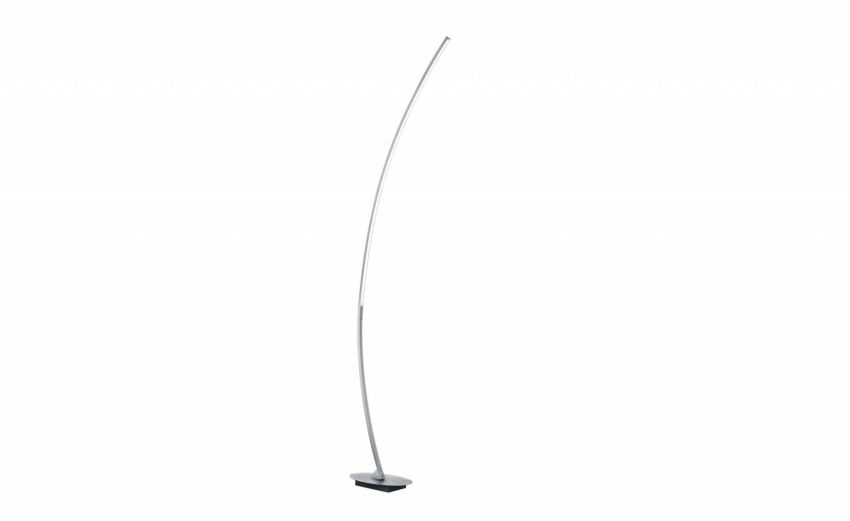 Curva piantana 1 luce LED in metallo H158 cm- -Cromo-Metallo-158 cmx15 cm Curva piantana 1 luce LED in metallo H158 cm- -Cromo-Metallo-158 cmx15 cm