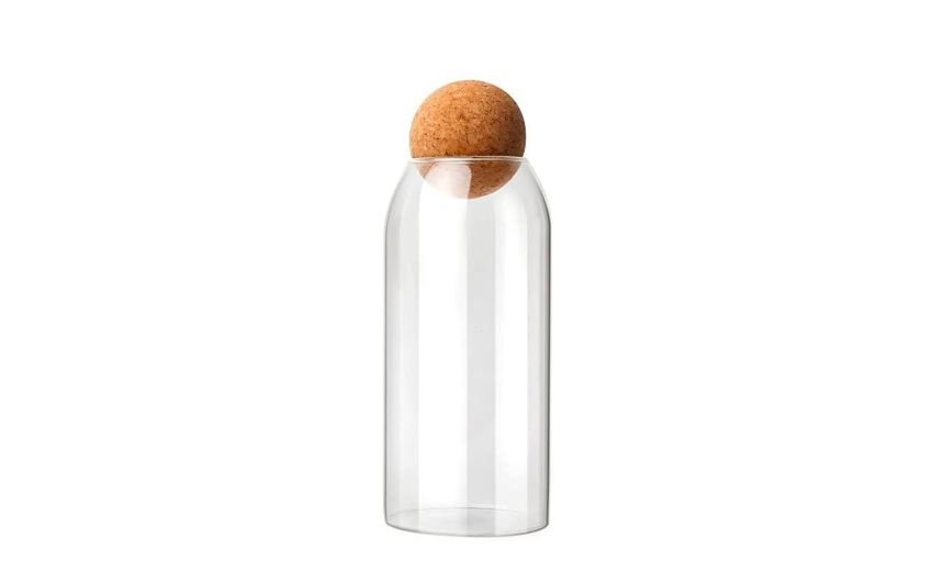 Amy bottiglia in vetro borosilicato 1100 ml--Trasparente-Vetro