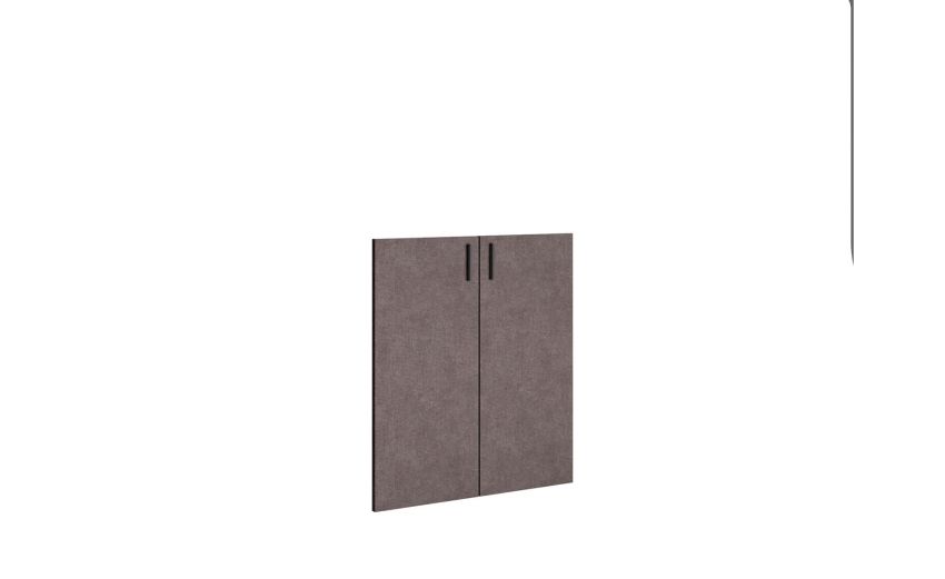 Beta kit 2 ante in portland h 125 cm-Misure L 90 x H 125 cm-Legno scuro-Melaminico-125 cmx90 cm