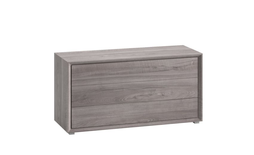 Monica comò 3 cassetti colore noce scuro-In pannello ecologico certificato-Cemento-Pannello ecologico-71 Monica comò 3 cassetti colore noce scuro-In pannello ecologico certificato-Cemento-Pannello ecologico-71