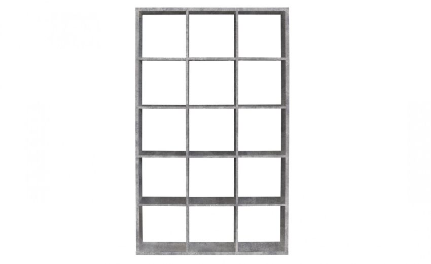 Cube libreria cemento 15 vani--Cemento-Pannello-176 cmx107.2 cm Cube libreria cemento 15 vani--Cemento-Pannello-176 cmx107.2 cm