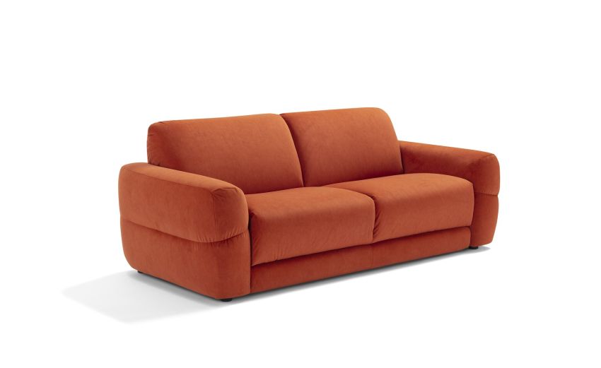 Jesolo divano letto Dallia 2 posti maxi in tessuto arancione-Materasso 140x190 cm / h13 cm-Arancione-Tessuto-83 cmx212 cm Jesolo divano letto Dallia 2 posti maxi in tessuto arancione-Materasso 140x190 cm / h13 cm-Arancione-Tessuto-83 cmx212 cm