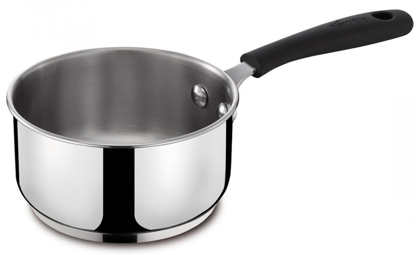 Gioiosa casseruola fonda in acciaio Ø14 cm- -Cromo-Acciaio