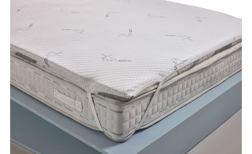 Topper Extracool Cashmere per materasso piazza e mezza-Memory foam--Memory foam-Piazza e mezza