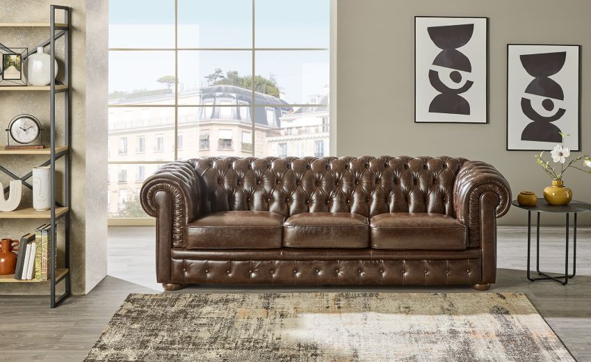 Chester divano 3 posti maxi in pelle antique marrone-Diversi rivestimenti e colori
-Marrone-Pelle-73 cmx228 cm Chester divano 3 posti maxi in pelle antique marrone-Diversi rivestimenti e colori
-Marrone-Pelle-73 cmx228 cm