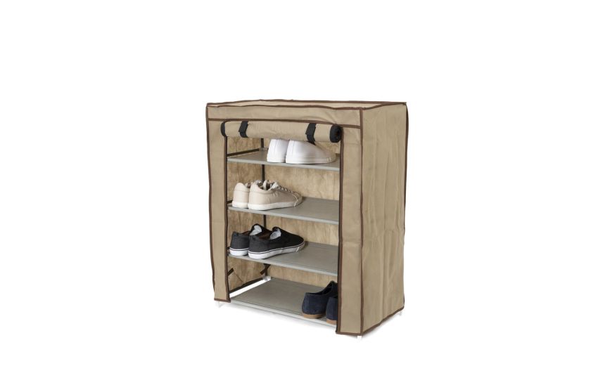 Oxford scarpiera in kit 4 ripiani con cover- -Tortora-Plastica-72 cmx59 cm Oxford scarpiera in kit 4 ripiani con cover- -Tortora-Plastica-72 cmx59 cm