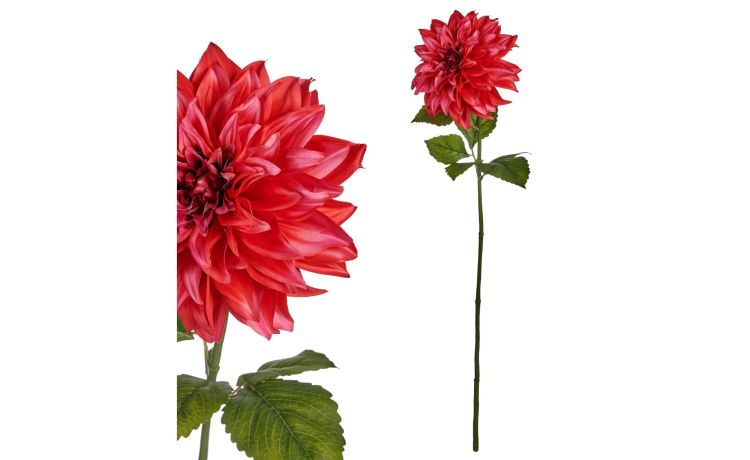 Dalia fiore artificiale rosa H74 cm- --Plastica