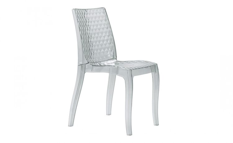 Enigma sedia in policarbonato trasparente-Impilabile-Trasparente-Policarbonato-84 cmx54 cm