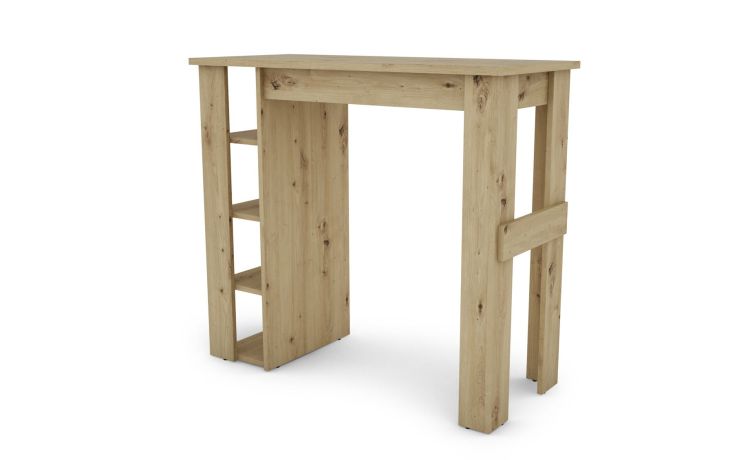 Ontario tavolo bar rovere-In melaminico colore rovere-Legno naturale-Melaminico-103 cmx115 cm