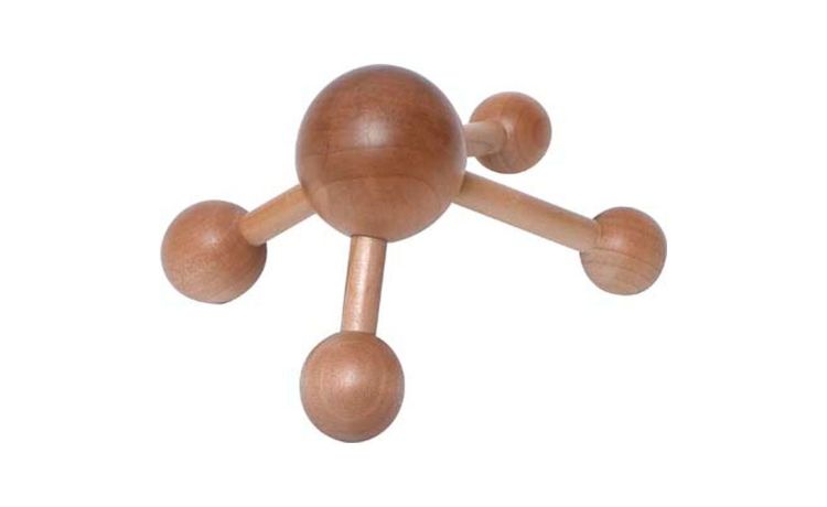 Massaggiatore corpo a sfere in legno - -Legno naturale-Legno-13 cmx10 cm