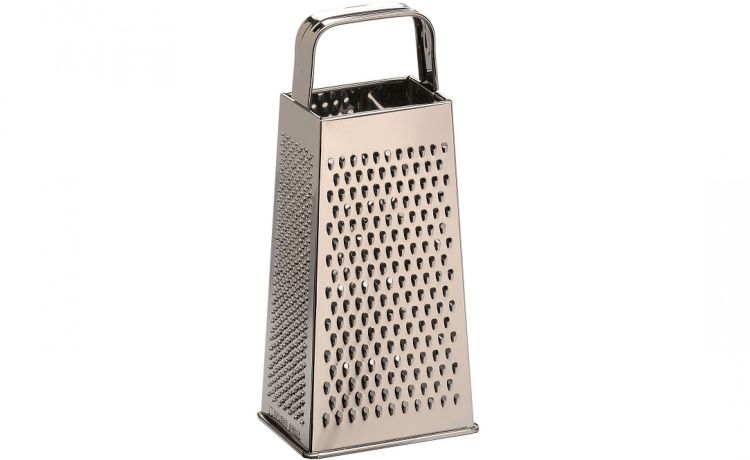 Grattugia 4 lati in acciaio inox cromato