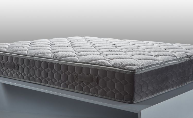 Titanium Grafenergy materasso singolo 90x190cm-Memory foam-Marrone-Eliocell schiumato-Singolo