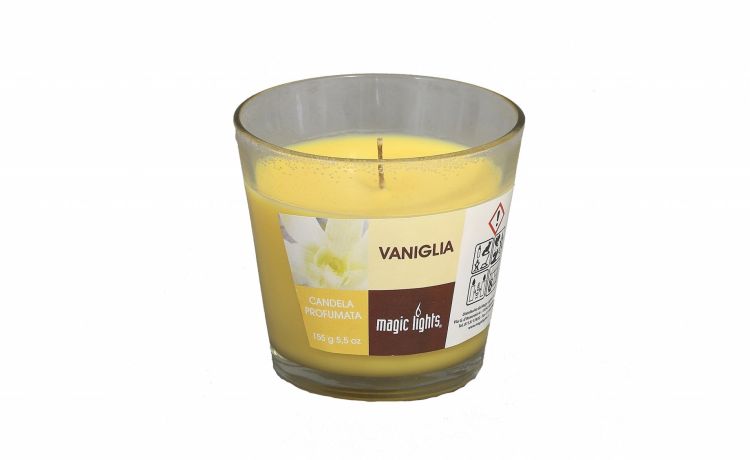Polly candela aromatica alla vaniglia- -Giallo-Cera