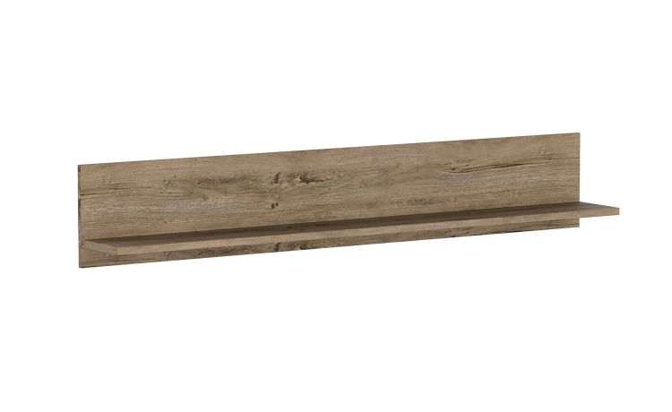 Colorado mensola color quercia-lunghezza 180 cm-Legno scuro-Pannello-30 cmx180 cm