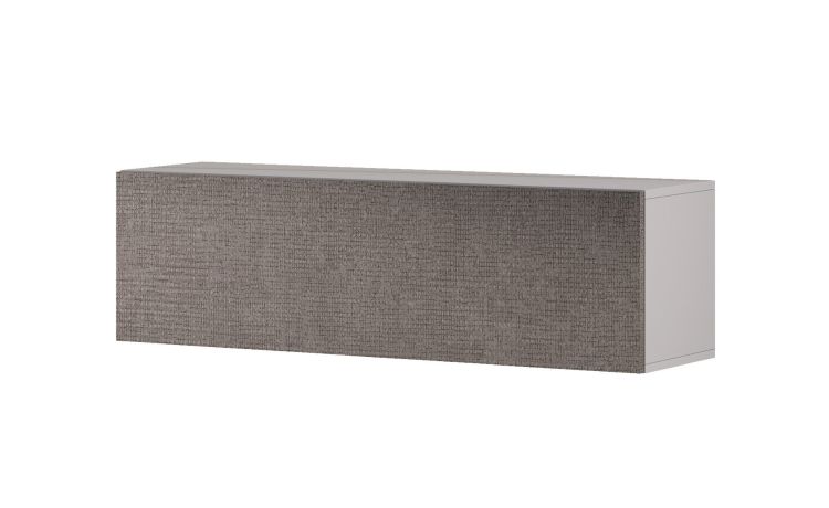 Gilda pensile 1 anta a ribalta portland L120 cm-Struttura colore grigio chiaro-Grigio-Pannello-36 cmx120 cm