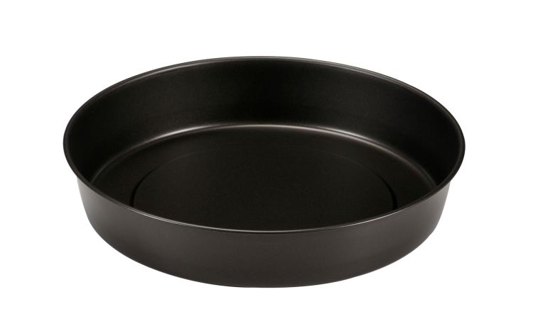 Gardenia tortiera in acciaio Ø28 cm- -Nero-Acciaio