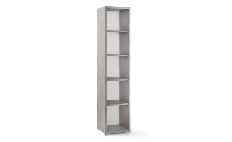 Work colonna a giorno ufficio colore cemento--Grigio-Melaminico-182 cmx39 cm