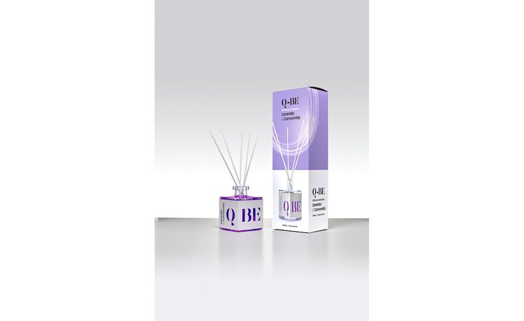 Qbe diffusore d&#039;essenza Lavanda e Camomilla 200 ml--Viola-Vetro-30