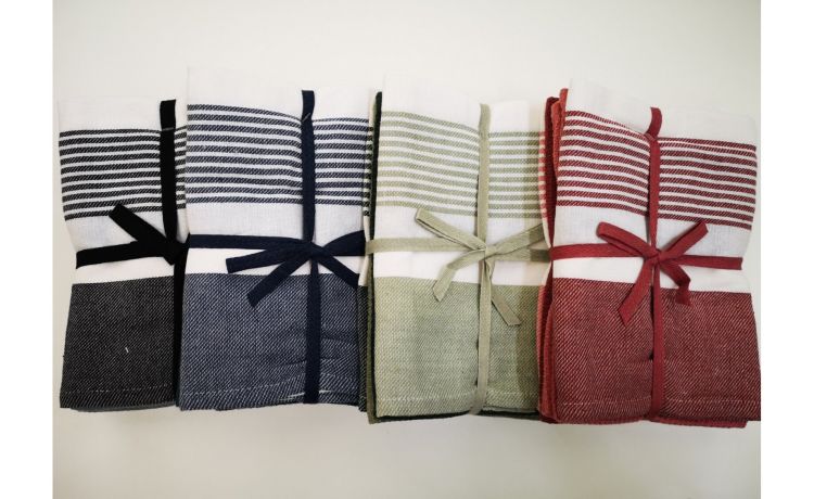 Belinda set strofinacci in 100% cotone 45x65 cm---100% Cotone-65 cmx45 cm